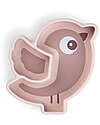 Piatto a Scomparti - Silicone Alimentare - Stick&Stay - Birdee - Cipria