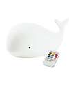 Luce da Notte Balena in Morbido Silicone - Bianco - Con Telecomando