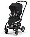 Passeggino Eezy S Twist + 2 - Magic Black - Telaio Nero - Seduta Rotante a 360°