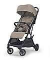 Passeggino Now - Nero - Shot Beige - si Chiude da Solo con un Tocco