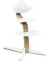 Sedia Evolutiva Nomi - Bianco - Legno di Rovere Sedia Evolutiva Nomi - Bianco - Legno di Rovere