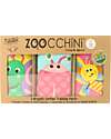 Mutandine Imbottite da Apprendimento - Creature del Giardino - Bimba - Pacco da 3 - 100% Cotone organico