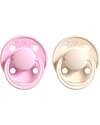 Set 2 Ciucci - Tettarella Ciliegia in Gomma Naturale - Rosa e Panna - Fatto in Danimarca Senza PBA, PVC e Flatati Set 2 Ciucci - Tettarella Ciliegia in Gomma Naturale - Rosa e Panna - Fatto in Danimarca Senza PBA, PVC e Flatati