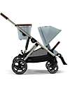 Passeggino Gazelle S - Telaio Tortora - Stormy Blue - dalla Nascita ai 4 Anni - Multifunzionale