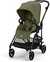 Passeggino Melio Carbon - Moss Green - Telaio Carbon - Super Leggero con Telaio in Carbonio