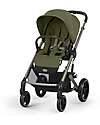 Passeggino Balios S Lux - Moss Green/Khaki - Telaio Tortora - dalla Nascita ai 4 anni
