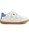 Scarpina I Walk Maverick - Bianco e Azzurro - Pelle Premium - Cammiatori Esperti Scarpina I Walk Maverick - Bianco e Azzurro - Pelle Premium - Cammiatori Esperti