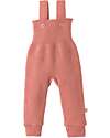 Salopette in Maglia - Rosa - 100% Lana Merino Bio Certificata GOTS