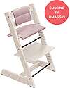 Sedia Evolutiva Tripp Trapp Vaniglia in Legno di Faggio + Cuscino Mauve Omaggio!
