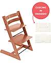 Sedia Evolutiva Tripp Trapp Terracotta in Legno di Faggio + Cuscino Wheat Cream Omaggio! Sedia Evolutiva Tripp Trapp Terracotta in Legno di Faggio + Cuscino Wheat Cream Omaggio!