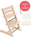 Sedia Evolutiva Tripp Trapp Naturale in Legno di Faggio + Cuscino Wheat Cream Omaggio! Sedia Evolutiva Tripp Trapp Naturale in Legno di Faggio + Cuscino Wheat Cream Omaggio!