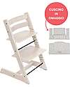 Sedia Evolutiva Tripp Trapp Bianco Calce in Legno di Faggio + Cuscino Star Silver Omaggio! Sedia Evolutiva Tripp Trapp Bianco Calce in Legno di Faggio + Cuscino Star Silver Omaggio!