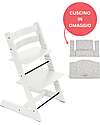Sedia Evolutiva Tripp Trapp Bianco in Legno di Faggio + Cuscino Star Silver Omaggio! Sedia Evolutiva Tripp Trapp Bianco in Legno di Faggio + Cuscino Star Silver Omaggio!