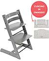 Sedia Evolutiva Tripp Trapp Storm Grey in Legno di Faggio + Cuscino Star Silver Omaggio! Sedia Evolutiva Tripp Trapp Storm Grey in Legno di Faggio + Cuscino Star Silver Omaggio!