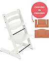 Sedia Evolutiva Tripp Trapp Bianco in Legno di Faggio + Cuscino Terracotta Omaggio! Sedia Evolutiva Tripp Trapp Bianco in Legno di Faggio + Cuscino Terracotta Omaggio!