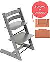 Sedia Evolutiva Tripp Trapp Storm Grey in Legno di Faggio + Cuscino Terracotta Omaggio! Sedia Evolutiva Tripp Trapp Storm Grey in Legno di Faggio + Cuscino Terracotta Omaggio!