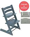 Sedia Evolutiva Tripp Trapp Fjord Blue in Legno di Faggio + Cuscino Glacier Green Omaggio! Sedia Evolutiva Tripp Trapp Fjord Blue in Legno di Faggio + Cuscino Glacier Green Omaggio!