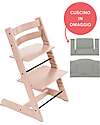 Sedia Evolutiva Tripp Trapp Serene Pink in Legno di Faggio + Cuscino Glacier Green Omaggio! Sedia Evolutiva Tripp Trapp Serene Pink in Legno di Faggio + Cuscino Glacier Green Omaggio!