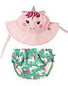 Set Baby Costumino Contenitivo + Cappellino - Unity l'Unicorno - UPF 50+