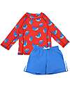 Set Bimbo 2 Pezzi - Rash Guard Top + Costume da Bagno a Pantaloncino - Sherman lo Squalo - UPF 50+