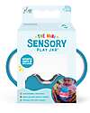 Mini Barattolo per Gioco Sensoriale - Blu - Adatto da 18 Mesi