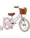 Bicicletta Classic Vintage 14" - Rosa - Da 3 a 6 Anni - Rotelle Rimovibili