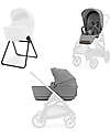 Aptica System Duo - Crystal Grey - Seduta All Season + Culla Open Up