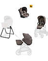 Aptica System Quattro - Essence Mokka - Seduta All Season + Culla Open Up + Standup + Seggiolino Auto Darwin