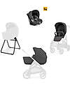 Aptica System Quattro - Marble Grey - Seduta All Season + Culla Open Up + Standup + Seggiolino Auto Darwin