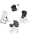 Aptica XT System Quattro - Himalaya Blue- Seduta All Season + Culla Open Up + Standup + Seggiolino Auto Darwin