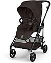 Passeggino Melio Carbon - Chocolate Brown - Super Leggero con Telaio in Carbonio
