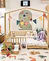 Letto Montessori Evolutivo Evi 4 in 1 - 140x70 cm - Tutto Incluso - Convertibile in Divano