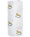 Copertina Swaddle 100x100 cm - Cavallo a Dondolo - 100% Mussola di Cotone