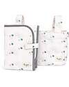 Fasciatoio da Viaggio + Borsa Organizer Passeggino - Ginkgo - Avorio - Impermeabile e Pieghevole