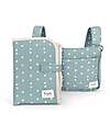Fasciatoio da Viaggio + Borsa Organizer Passeggino - Quadrifoglio - Verde - Impermeabile e Pieghevole
