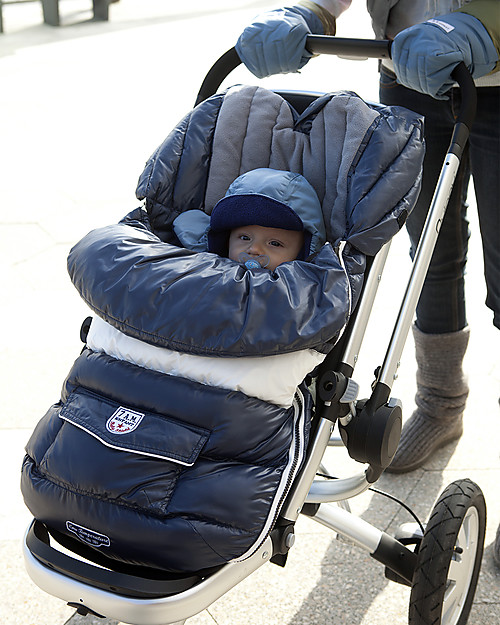 7AMenfant Sacco Passeggino Baby Shield Midnight Blue -  Copertura Modulabile Sacchi Passeggino