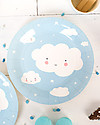 A Little Lovely Company 12 Piatti di Carta per Feste - Nuvolette Piatti e Scodelle