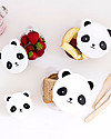 A Little Lovely Company 4 Porta Pranzo Panda - Bianco/Nero - Senza BPA o ftalati Contenitori Termici
