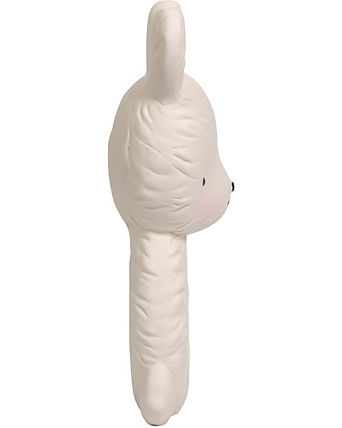 A Little Lovely Company Anello da Dentizione, Coniglietto Bianco - 100% Gomma Naturale Massaggiagengive