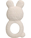 A Little Lovely Company Anello da Dentizione, Coniglietto Bianco - 100% Gomma Naturale Massaggiagengive