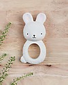 A Little Lovely Company Anello da Dentizione, Coniglietto Bianco - 100% Gomma Naturale Massaggiagengive