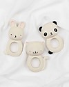 A Little Lovely Company Anello da Dentizione, Coniglietto Bianco - 100% Gomma Naturale Massaggiagengive