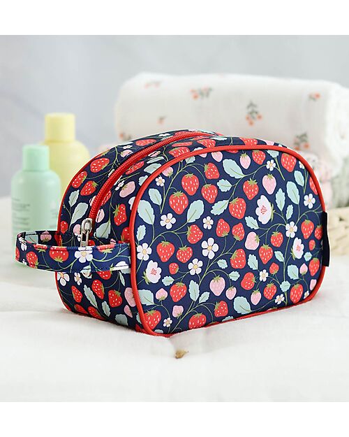 A Little Lovely Company Astuccio Grande - Fragole - 20.5 x 14 x 9.5 cm Astucci per la Scuola