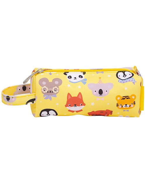 A Little Lovely Company Astuccio per la Scuola con Chiusura a Zip - Amici animali - 20x8x7 cm Astucci per la Scuola