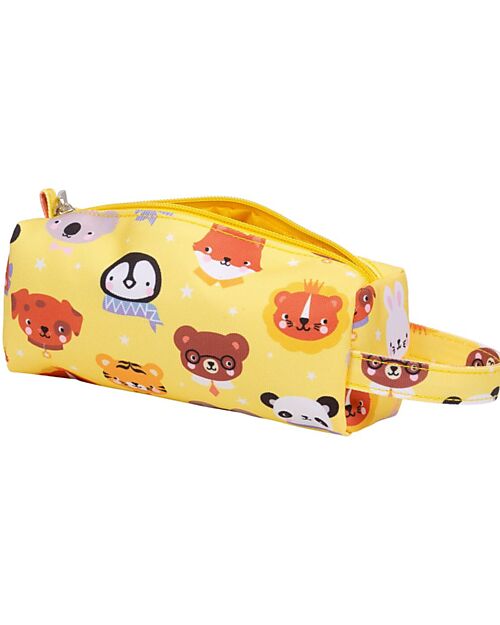 A Little Lovely Company Astuccio per la Scuola con Chiusura a Zip - Amici animali - 20x8x7 cm Astucci per la Scuola