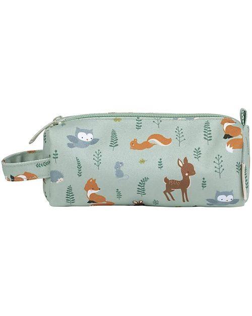 A Little Lovely Company Astuccio per la Scuola con Chiusura a Zip - Amici della Foresta - 20x8x7 cm Astucci per la Scuola