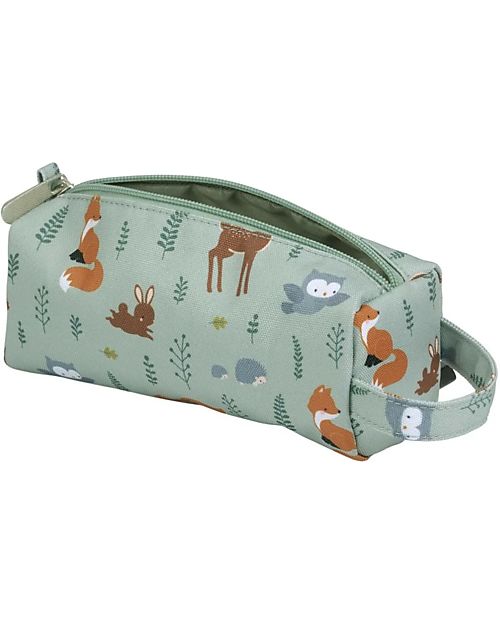 A Little Lovely Company Astuccio per la Scuola con Chiusura a Zip - Amici della Foresta - 20x8x7 cm Astucci per la Scuola
