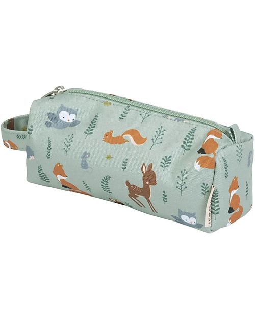 A Little Lovely Company Astuccio per la Scuola con Chiusura a Zip - Amici della Foresta - 20x8x7 cm Astucci per la Scuola