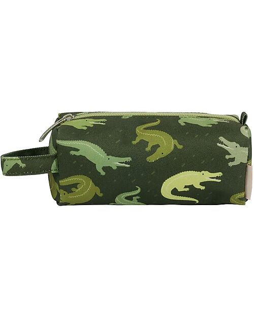 A Little Lovely Company Astuccio per la Scuola con Chiusura a Zip - Coccodrilli - 20x8x7 cm Astucci per la Scuola