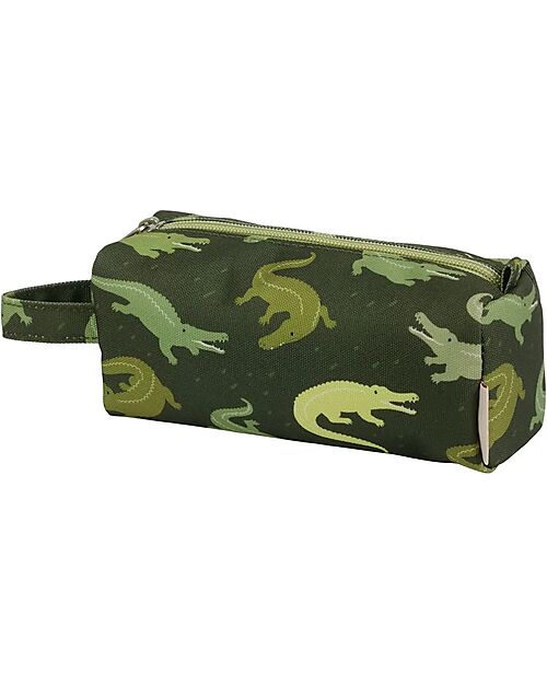 A Little Lovely Company Astuccio per la Scuola con Chiusura a Zip - Coccodrilli - 20x8x7 cm Astucci per la Scuola